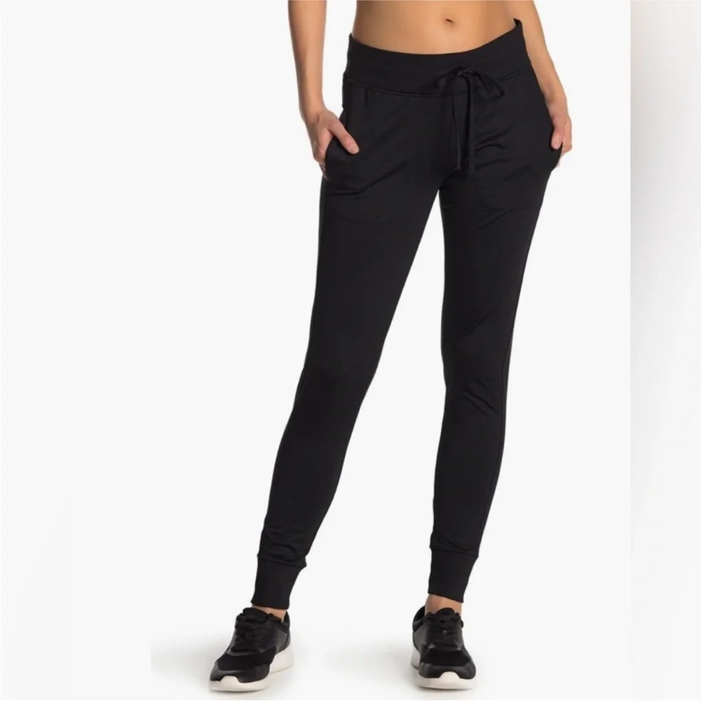 Z By Zella Women’s Black Active Wear Drawstring Joggers Size XS